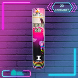 Pulseira Neon Fluorescente Brilha Escuro Festa Cores 20 Uni