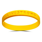 Pulseira Nike Livestrong Original Amarela Silicone Câncer
