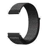 Pulseira Nylon 20mm Para Relógio Xiaomi Huami Amazfit Bip Preto