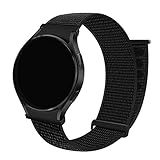 Pulseira Nylon Loop LTIMPORTS Compativel Com Galaxy Watch 6 Galaxy Watch6 Classic Galaxy Watch 5 Galaxy Watch5 Pro Galaxy Watch 4 Galaxy Watch4 Classic Preto 