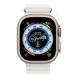Pulseira Oceano Silicone Para Apple Watch Ultra 49mm Cor White