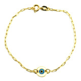 Pulseira Olho Grego Branco