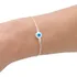 Pulseira Olho Grego Feminina Veneziana Banhada Prata 925 Top