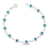 Pulseira Olho Grego Prata 925