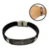 Pulseira Pai Nosso Preta Ajustável Aço Silicone