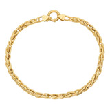Pulseira Palmeira Trancada Ouro