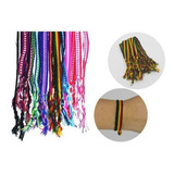 Pulseira Pano Tornozeleira Reggae Sortida Atacado 5 Dúzias Comprimento 28 Cm