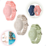 Pulseira Para Airtag Infantil criança Silicone Prova D água