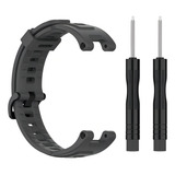 Pulseira Para Amazfit T Rex Pro Silicone Chaves Troca Facil Cor Cinza