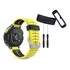 Pulseira Para Garmin 235 735xt + 2 Presilha Borracha Extras Cor Amarela / Preta