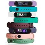Pulseira Para Mi Band 6 Xiaomi Kit Com 8 Unidades Pelicula E Saquinho Lúmu