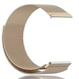 Pulseira Para Relógio Digital 20mm Metal Milanese Magnética DM ACESSÓRIOS DOURADO FOSCO