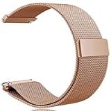 Pulseira Para Relógio Digital 20mm Metal Milanese Magnética DM ACESSÓRIOS ROSÊ GOLD 