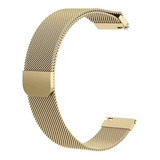 Pulseira Para Relógio Smartwatch 20mm Metal Magnética Gts Cor Dourado Fosco Largura 20 Mm