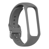 Pulseira Para Samsung Galaxy Fit 2 De Silicone Colorida Cor Cinza