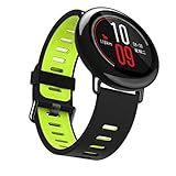 Pulseira Para Xiaomi HUAMI AMAZFIT PACE Preto Com Verde