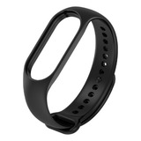 Pulseira Para Xiaomi Mi Band 5 6 7 Premium Cores De Silicone Cor Preta