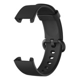Pulseira Para Xiaomi Mi Watch Lite De Silicone Colorida Cor Preto