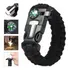 Pulseira Paracord Bracelete Sobrevivência Bussola Pederneira