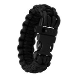 Pulseira Paracord C Pederneira Apito Sobrevivência Guepardo