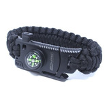 Pulseira Paracord Gac Ntk Canivete Pederneira Apito Bússola