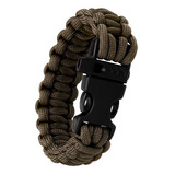 Pulseira Paracord Sobrevivência Militar Pederneira C Apito