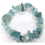 Pulseira Pedra Água Marinha Natural Natural Calmante Proteçã