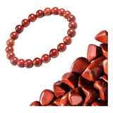 Pulseira Pedra Jaspe Vermelha