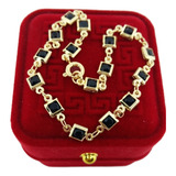Pulseira Pedras Negras 4mm