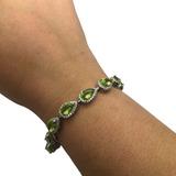 Pulseira Peridoto Natural Gota