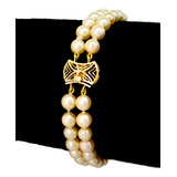 Pulseira Perolas Douradas 2