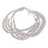 Pulseira Prata 925 5 Linhas Pingente Bolinhas Comprimento 20 Cm Diâmetro 6.28 Cm