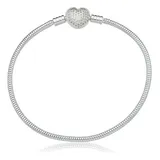 Pulseira Prata 925 Coracao
