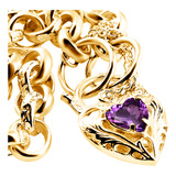Pulseira Prata 925 Dourada