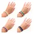 Pulseira Prata Feminina Ajustável Pedras Naturais Diversas 