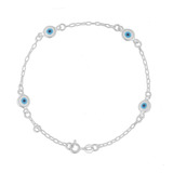 Pulseira Prata Olho Grego