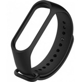 Pulseira Preta Silicone Para Xiaomi Mi Band 3 E 4