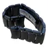 Pulseira Preto 24mm De Aço Inox Compatível  Relógio Bvlgari