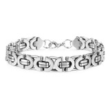 Pulseira Quadrada Bizantino Aco