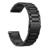 Pulseira Relógio Smartwatch Aço Inox 18mm 20mm 22mm 24mm Cor Preto Largura 20 Mm