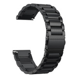 Pulseira Relógio Smartwatch Aço Inox Cor Preto Largura 18 Mm