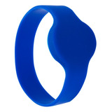 Pulseira Rfid Silicone Azul Linear hcs