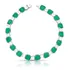 Pulseira Riviera Luxo Esmeralda Fusion Prata 925 Banho Ródio