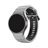 Pulseira Robusta Compativel Com Samsung Galaxy Watch 5 Pro Galaxy Watch 5 Galaxy Watch 4 Galaxy Watch 4 Classic Marca LTIMPORTS Cinza Preto 