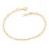 Pulseira Rommanel Corações Folheada A Ouro Ajustável 552062 Comprimento 19 Cm Diâmetro 0 Cm