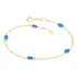 Pulseira Rommanel Cristais Fio Elo Português 19 Cm Ajustavel