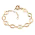 Pulseira Rommanel Elos Ovais Banhado Ouro 18k Lindo Delicado Comprimento 21 Cm Cor Dourado Diâmetro 21 Cm