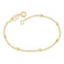 Pulseira Rommanel Feminina Bolinha Folheada A Ouro 550195 Comprimento 19 Cm