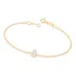 Pulseira Rommanel Folheado A Ouro 18k Zircônia Gota Branca