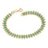Pulseira Rommanel Folheado Ouro Esferas E Cristais 552142